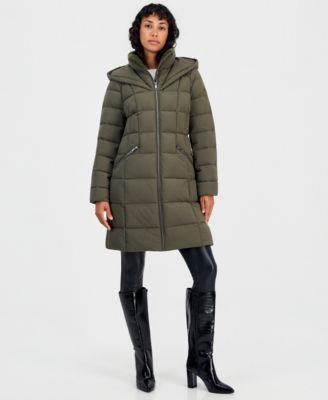 Women's Hooded Puffer Coat, Created for Macy's