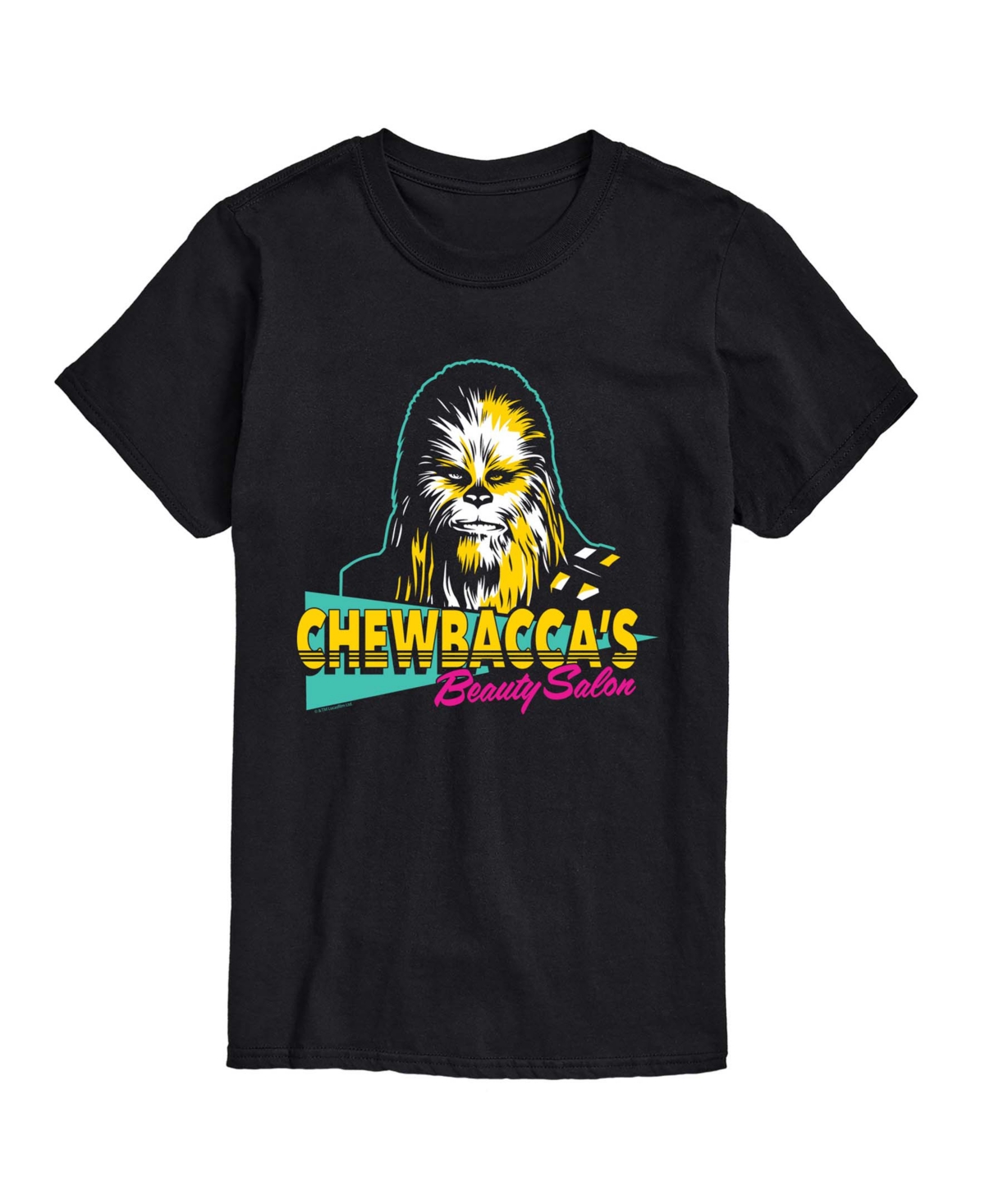 Airwaves Men's Chewbacca Beauty Salon Short-Sleeve Graphic T-Shirt - Black
