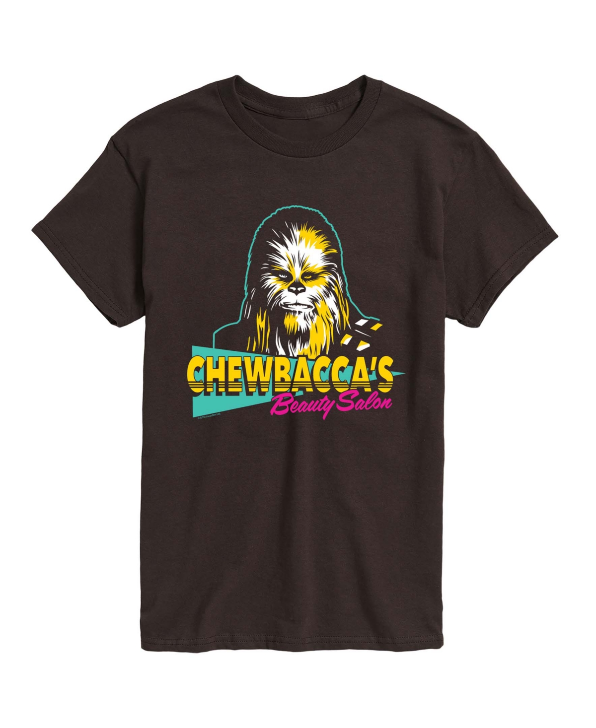 Airwaves Men's Chewbacca Beauty Salon Short-Sleeve Graphic T-Shirt - Dark Brown