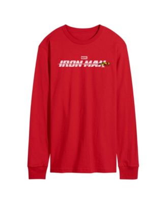 Men's Marvel Iron Man Logo Long-Sleeve Graphic T-Shirt