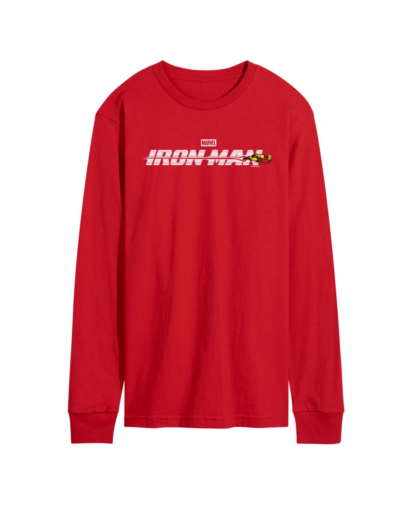 Мужская футболка AIRWAVES Iron Man Logo Long-Sleeve Graphic, цвет: Красный — фото 1