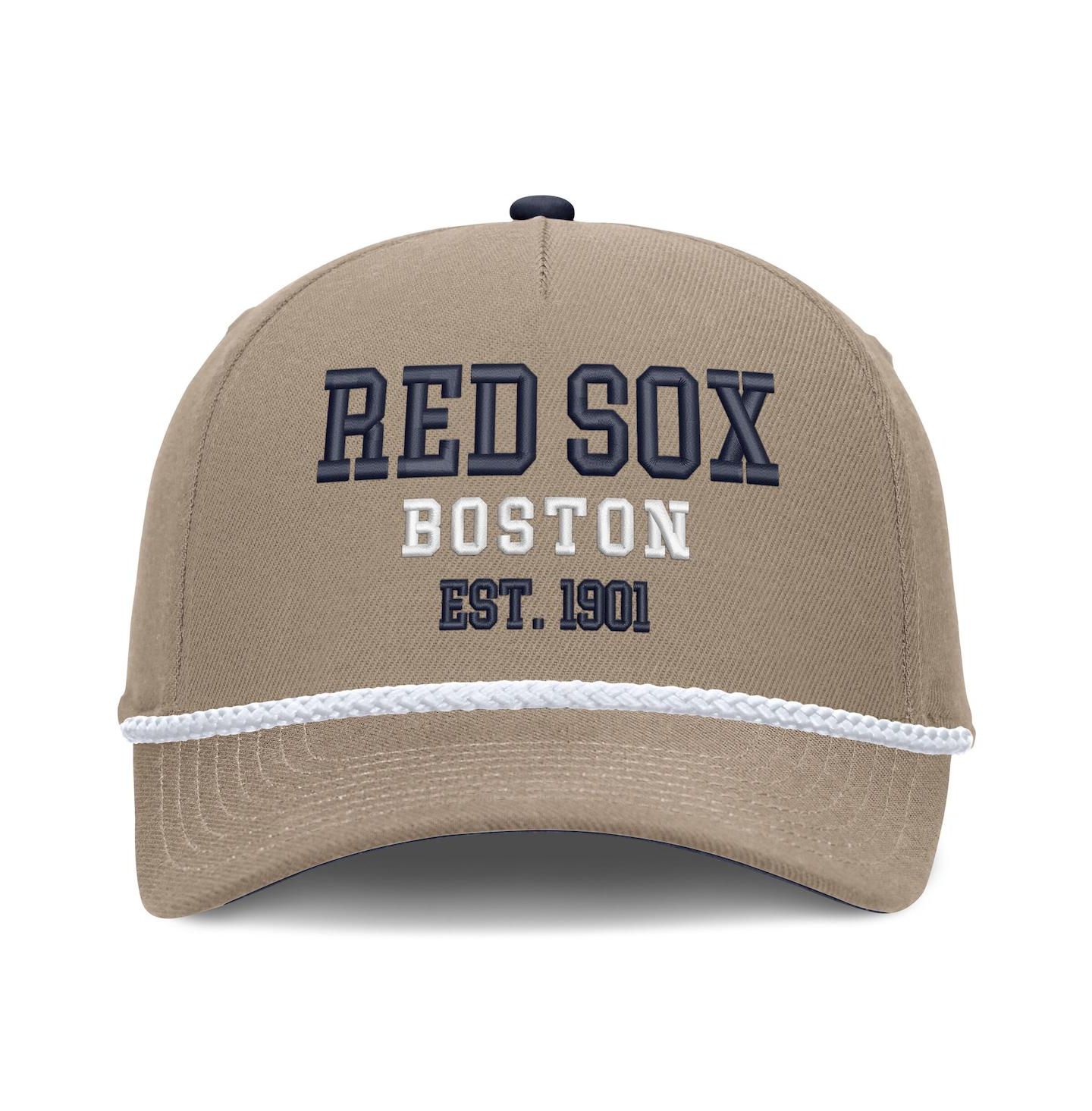 Мужская кепка Nike Khaki Boston Red Sox Father's Day Rope Rise Adjustable Hat — фото 2