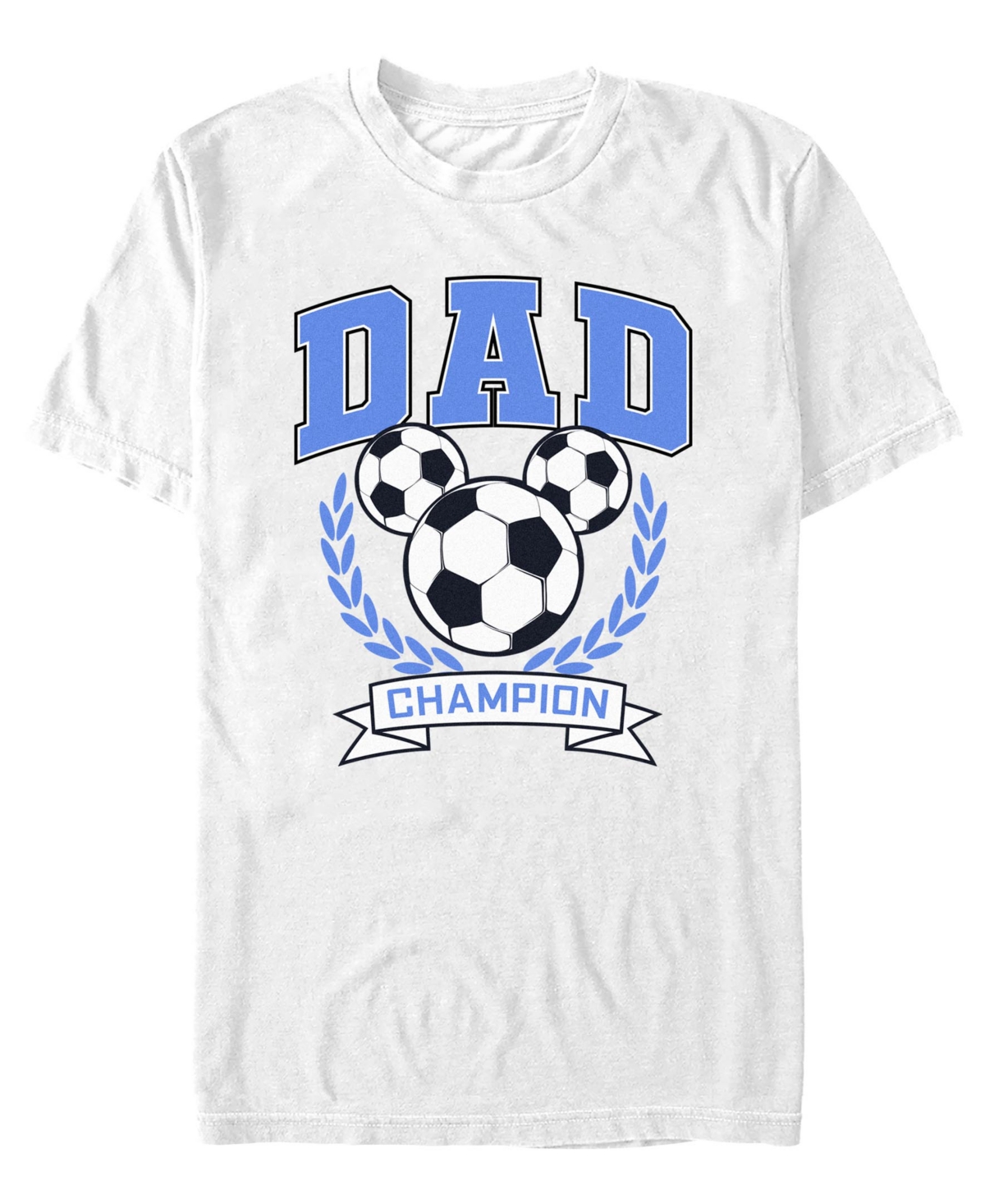 Fifth Sun Men's Dad Soccer Champion Short-Sleeve T-Shirt - White