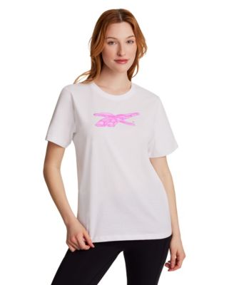 Women's Vector Boxy Crewneck Graphic Print Top