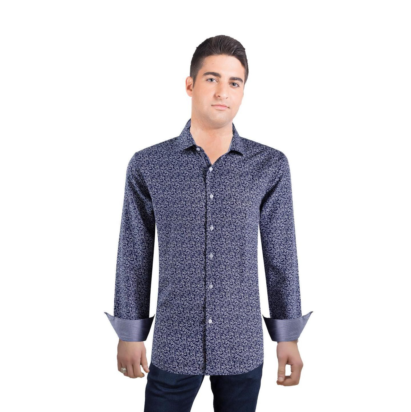 Мужская рубашка Elie Balleh Slim Fit Floral Printed Button-Down — фото 1