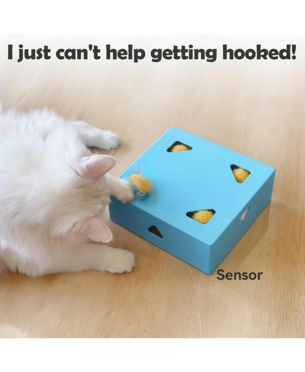 Aronkl 3-in-1 Automatic Cat Toys Upgrade Motion Activated Usb Rechargeable with Replaceable Attachments for Indoor Cats