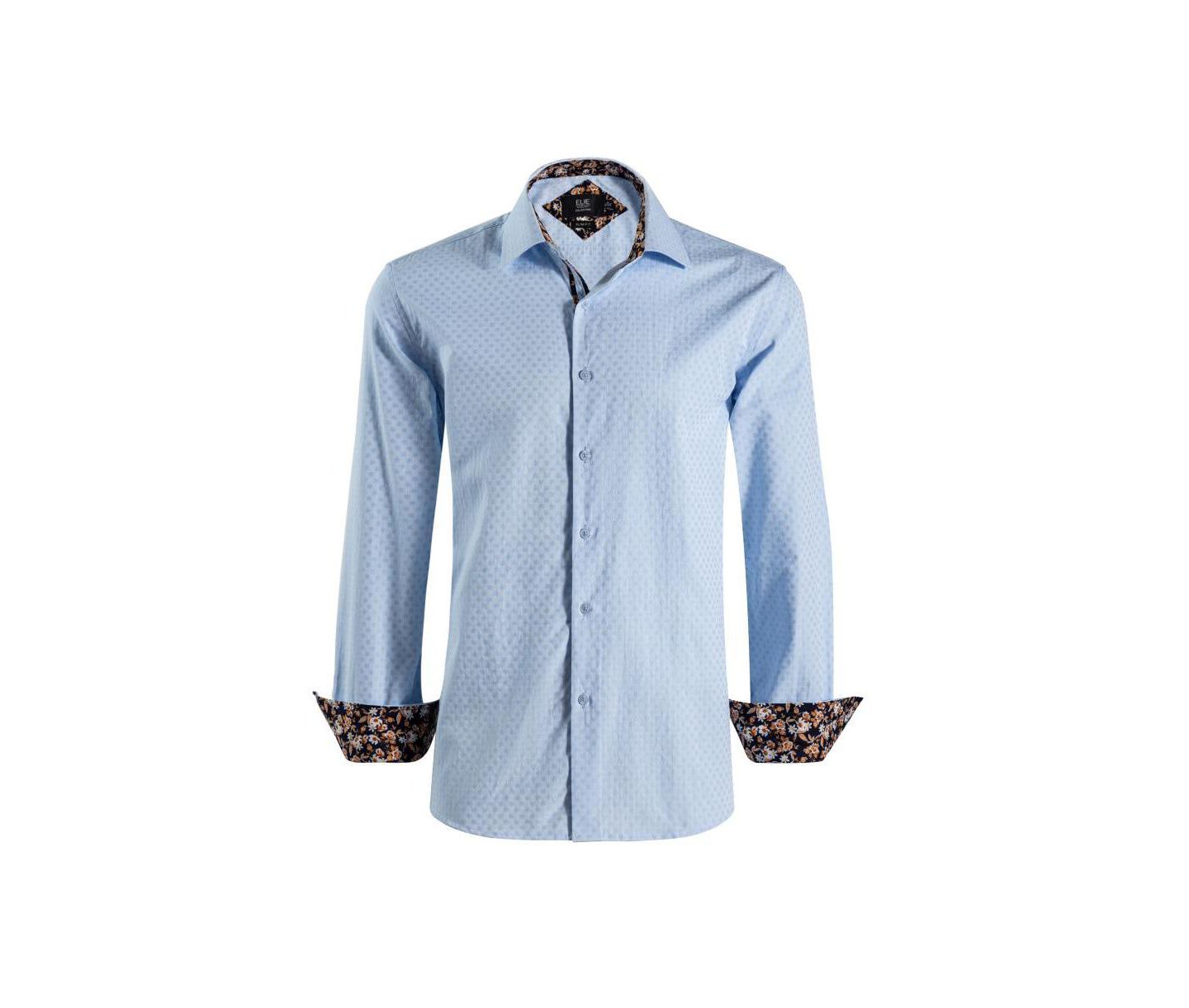 Мужская рубашка Elie Balleh Slim Fit Jacquard Dot Button-Down — фото 3