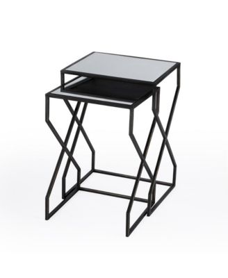 Demi Modern Mirrored Nesting Tables
