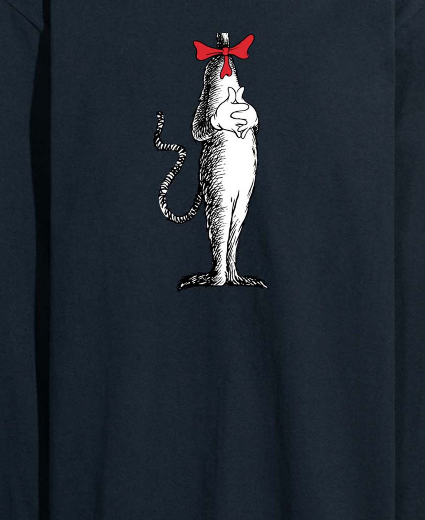 Мужская футболка AIRWAVES Dr. Seuss Cat In The Hat Costume Long-Sleeve Graphic, цвет: Тёмно-синий — фото 3