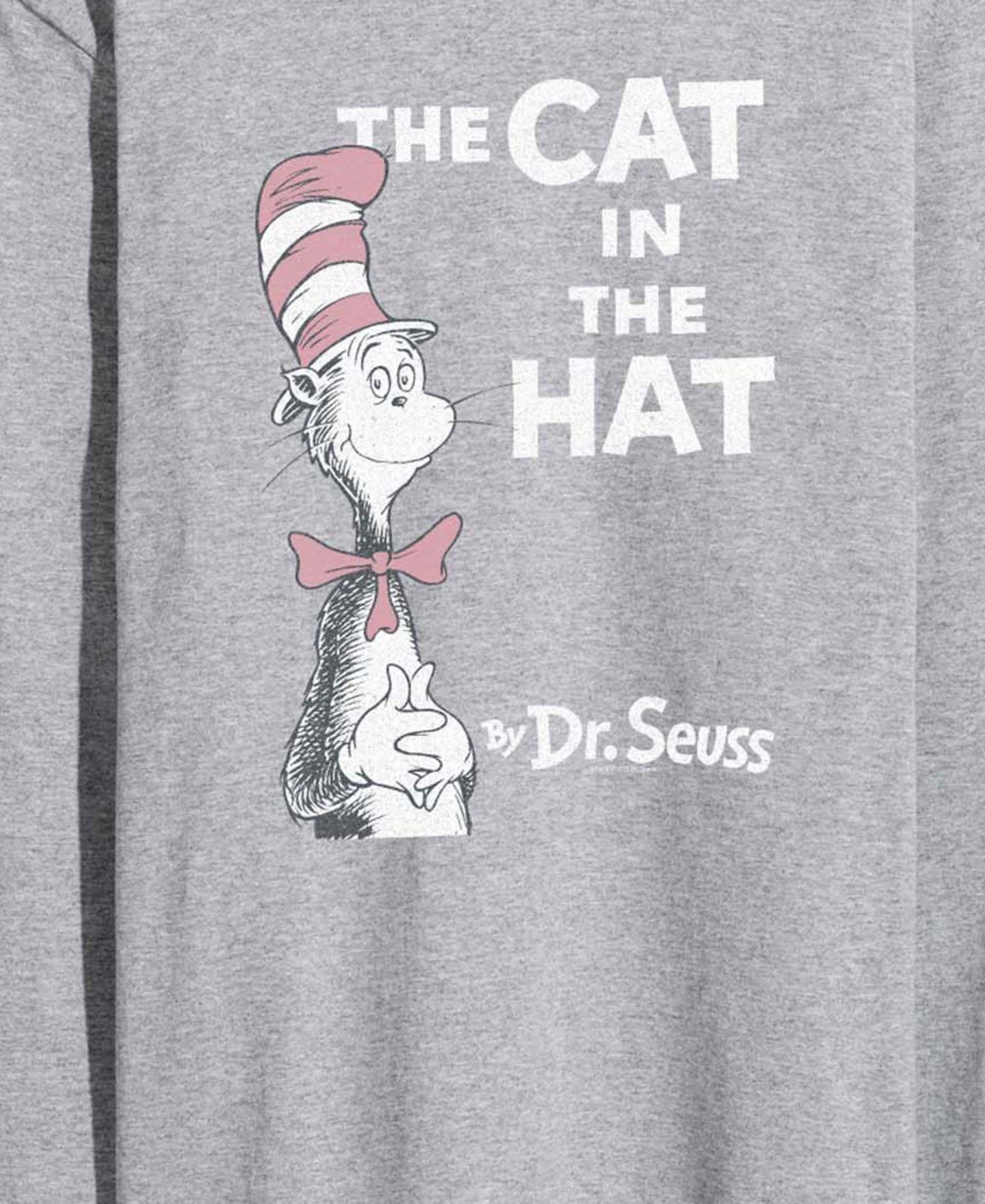 Мужская футболка AIRWAVES Dr. Seuss Cat In Hat Vintage Faded Long-Sleeve Graphic, цвет: Меланжевый — фото 3