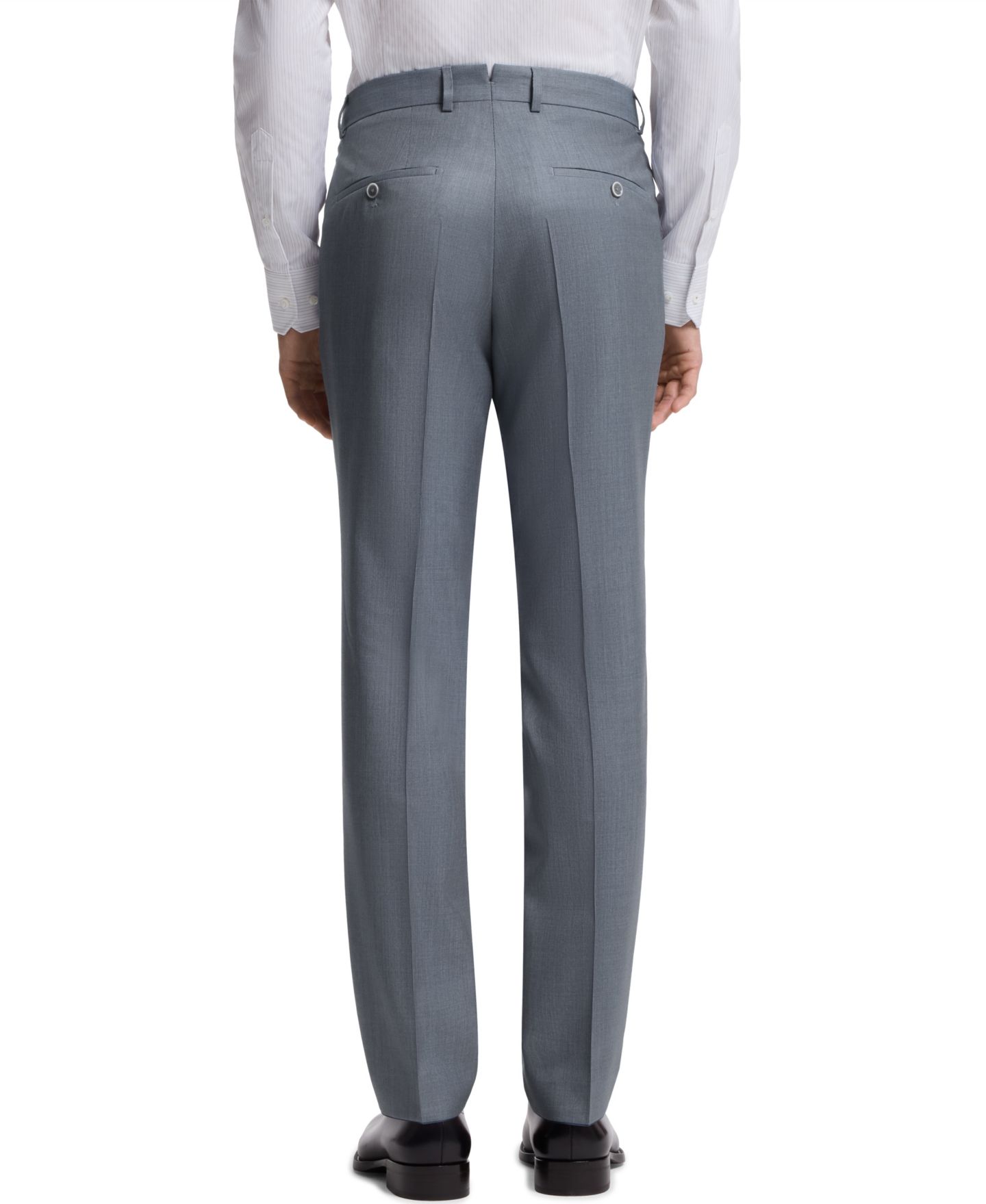 Мужские комплекты Hugo Boss Wool Silk Two-Piece Slim-Fit Suit, цвет: Тёмный зелёный — фото 4