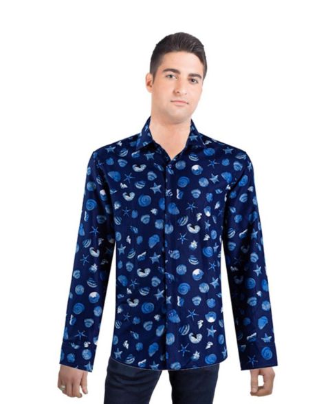 Мужская рубашка Elie Balleh Slim Fit Sea Shell Print