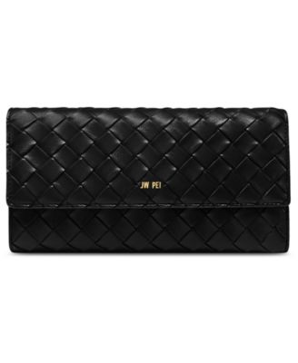 Pebbled Gold-Tone Hardware Wallet