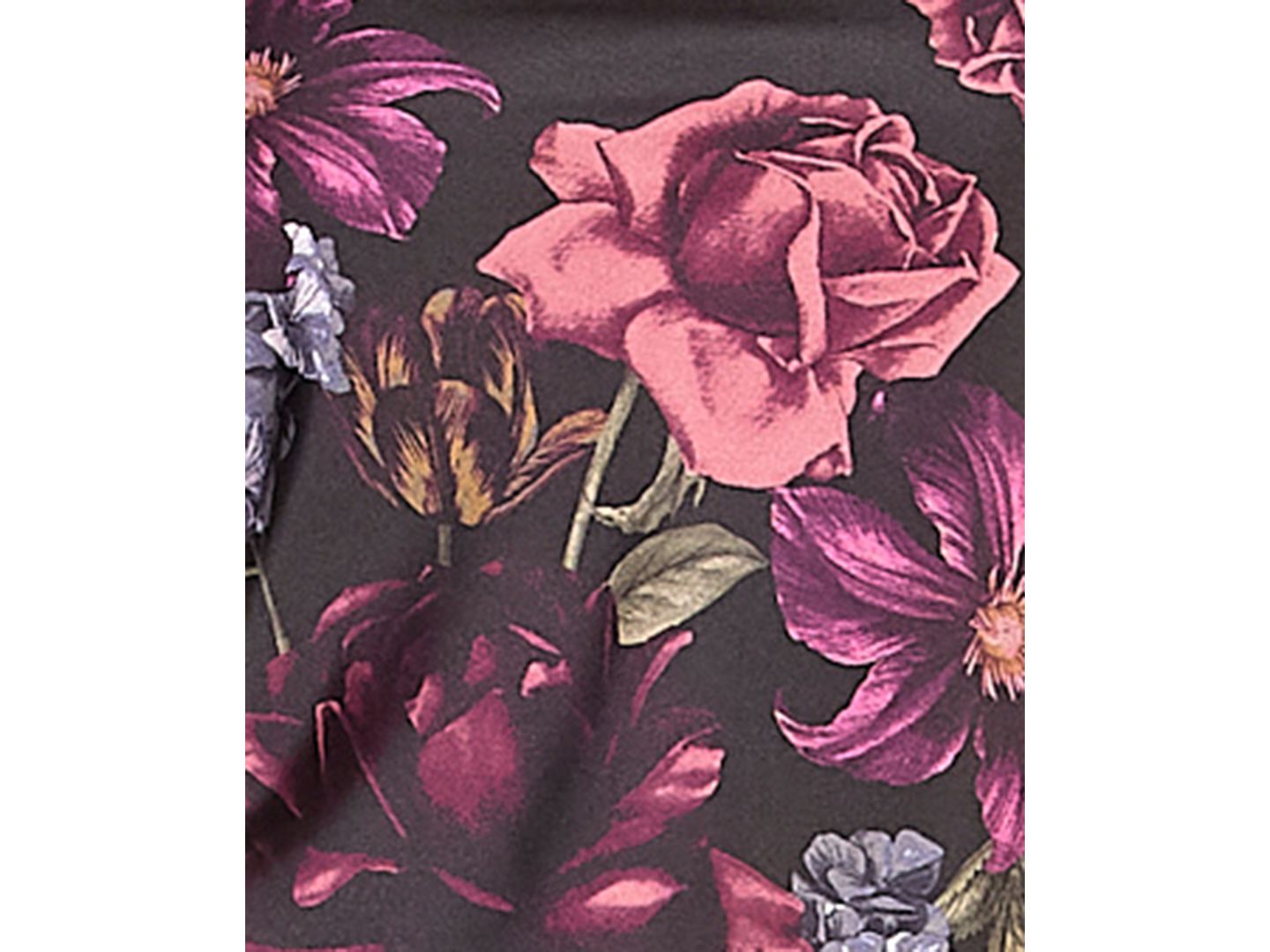 Женские платья SENI & CADE Juniors' Printed Halter Neck Gown, цвет: Чёрный розовато-лиловый — фото 6