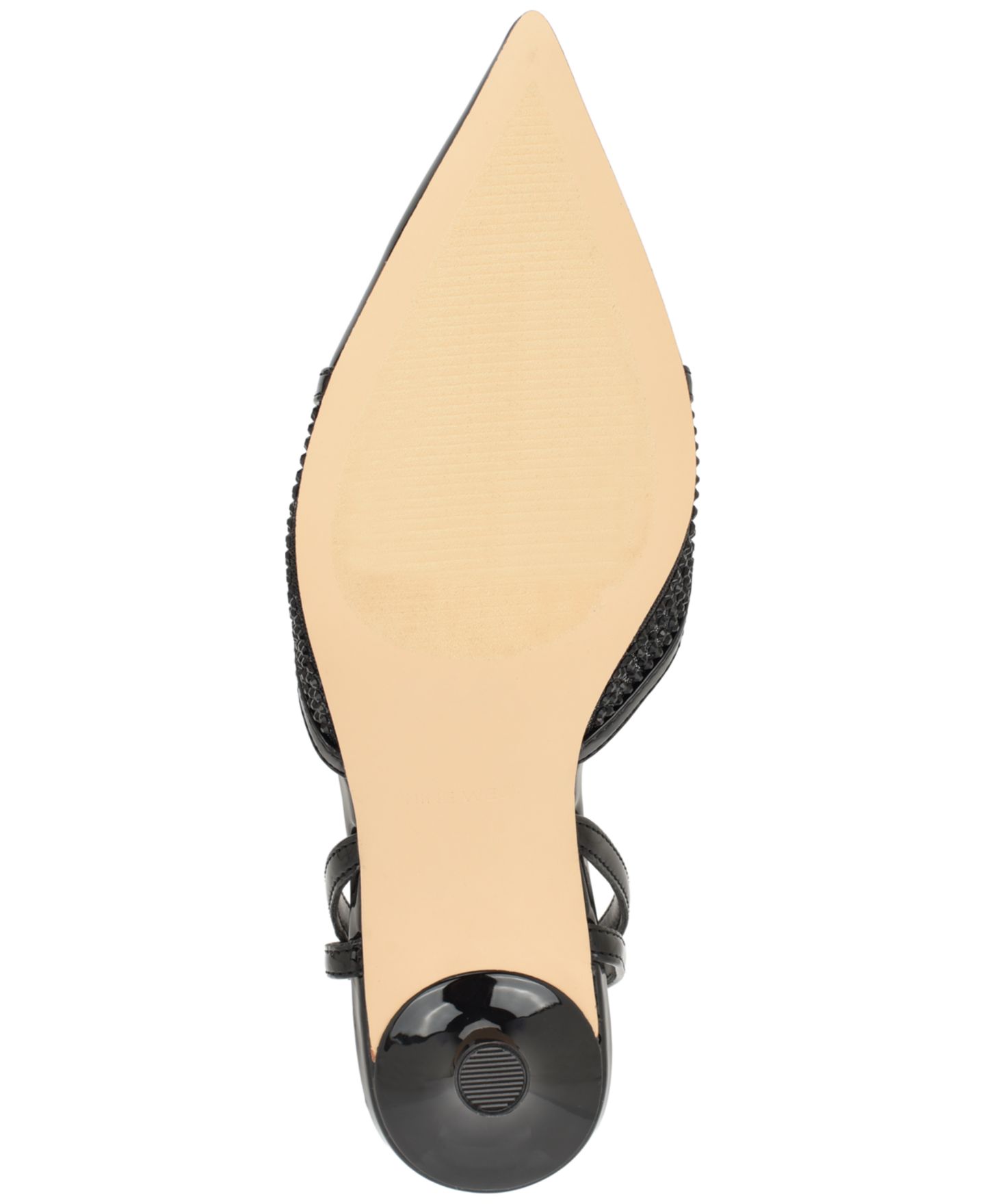 Женские туфли Nine West Padell Embellished Slingback Stiletto Pumps, цвет: Чёрный лаковый — фото 5