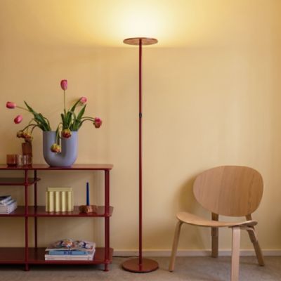 Sky 63" Super Bright LED Torchiere Modern Floor Lamp with Adjustable Head