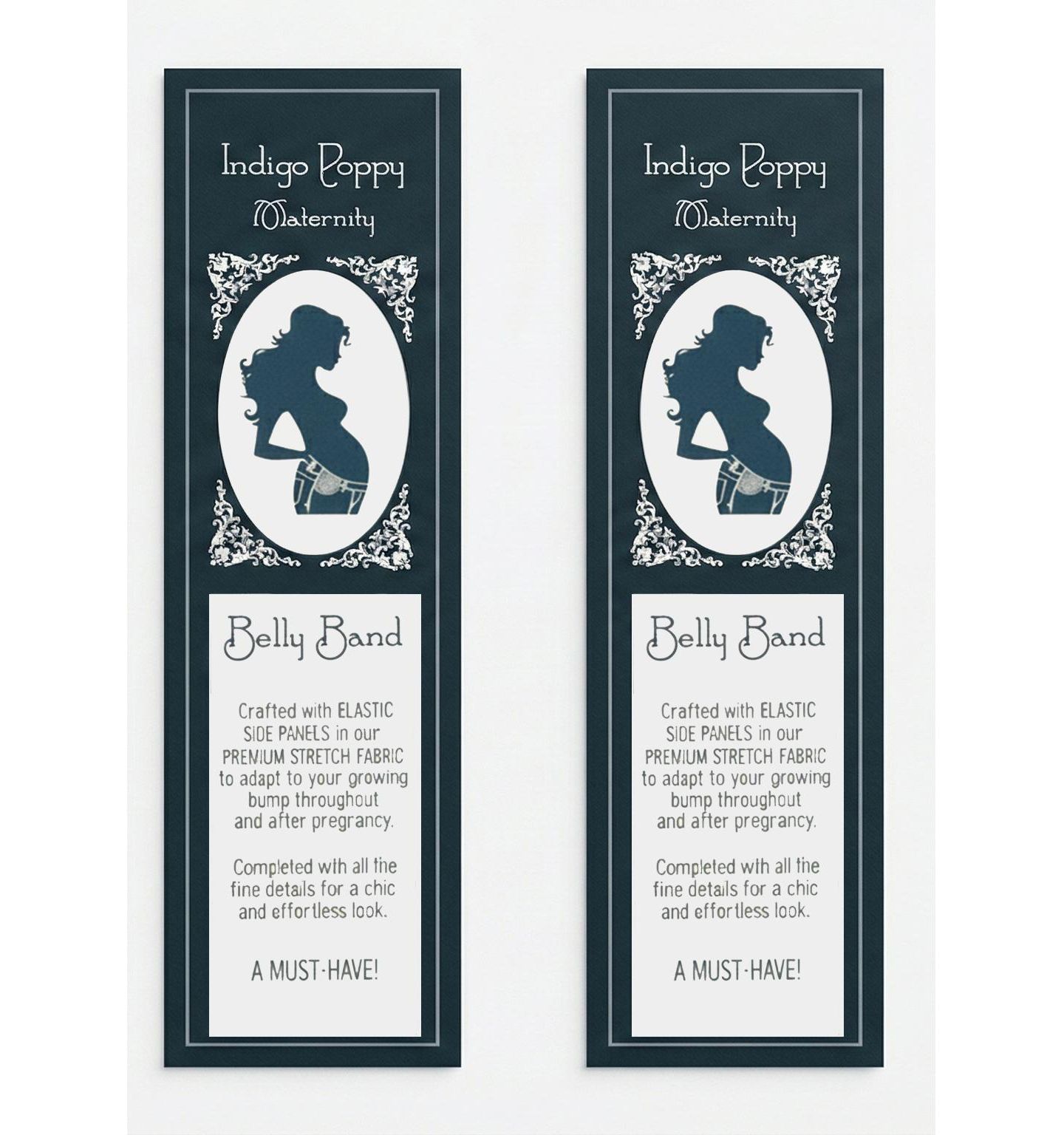 Женские джинсы Indigo Poppy Maternity Denim Cargo Jogger, цвет: Тёмная варка — фото 4