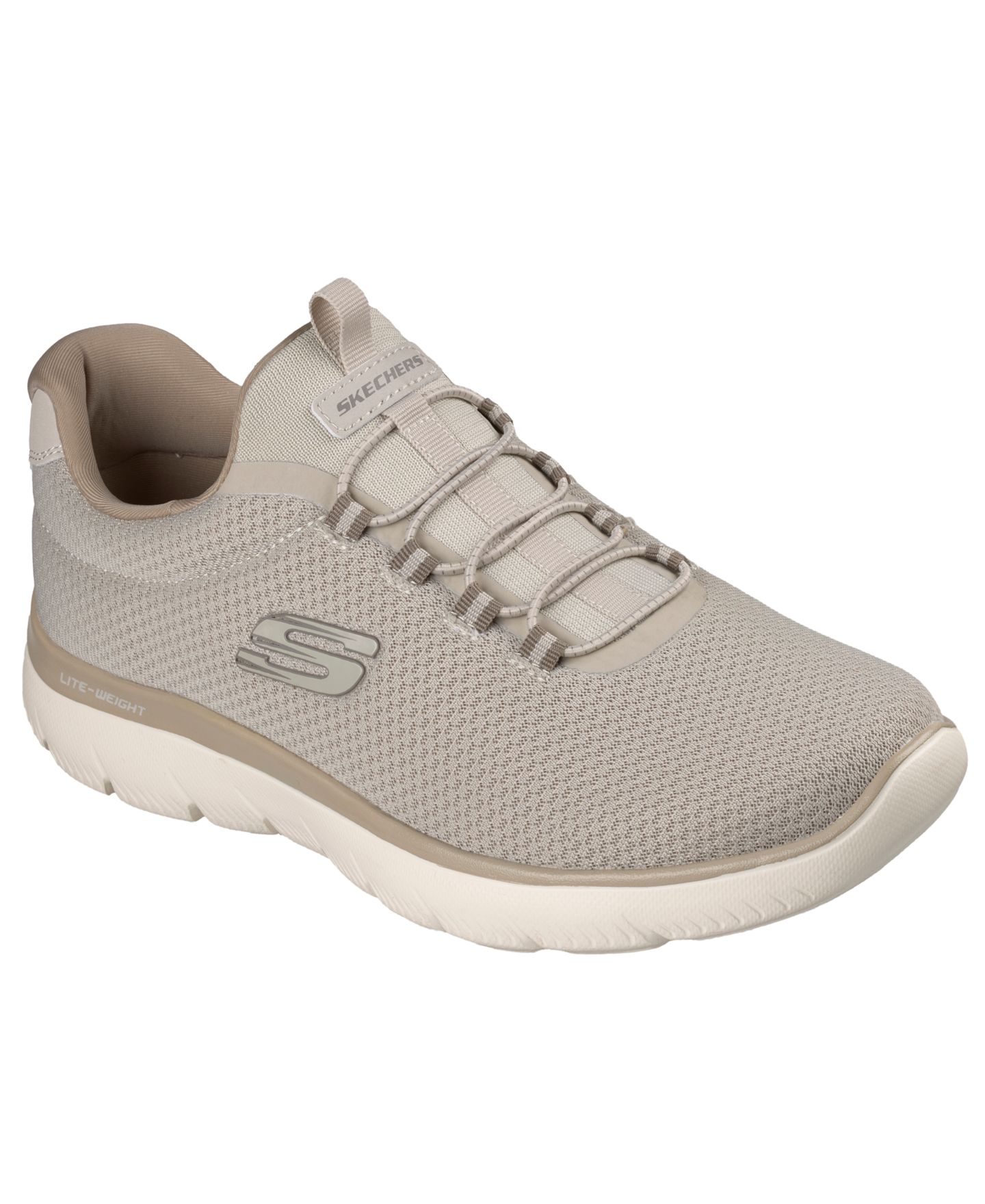 Мужские кроссовки Skechers Summits Comfort Slip-On Lifestyle, цвет: Серо-коричневый — фото 1