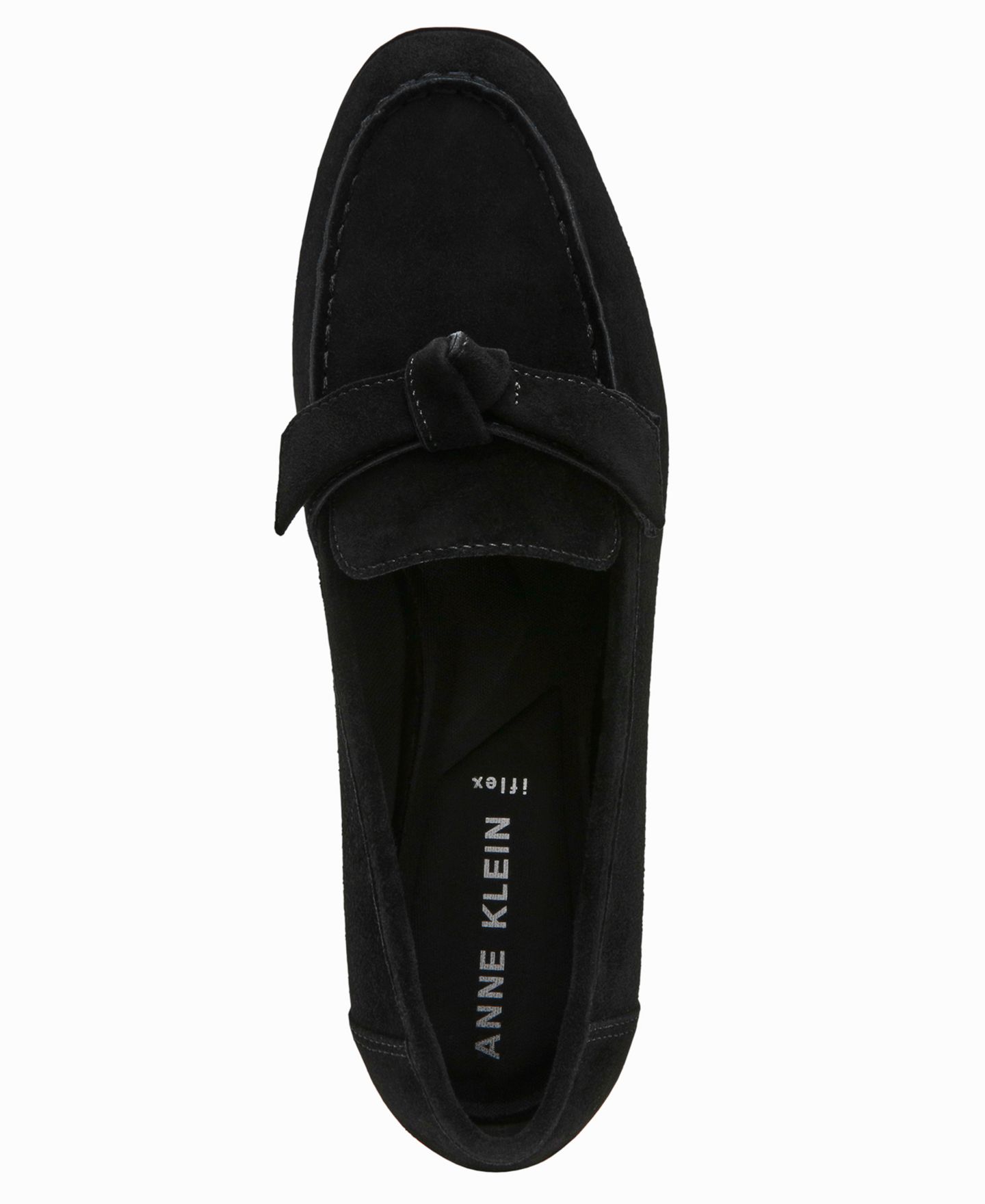 Женские туфли Anne Klein Bowie Round Toe Suede, цвет: Чёрный замшевый — фото 4