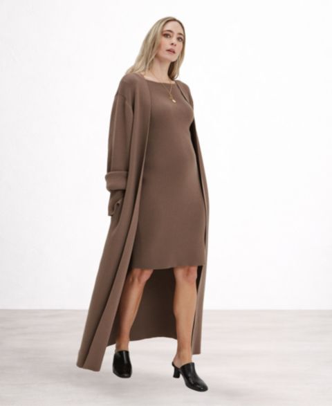 Женские кардиганы NOM Maternity Emaline Full Length Cardigan Coats
