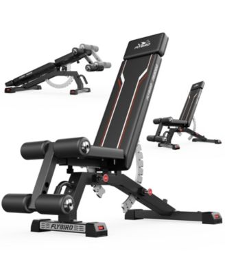 Adjustable Weight Bench 1200LBS, Incline Flat Decline Bench for Home Gym, Full Body Strength Training