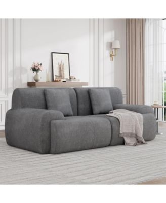 Cloud Loveseat Sofa Couch with Corduroy Fabric for Living Room Bedroom, Small Space