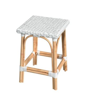 Riviera Square 24"H Rattan Counter Stool