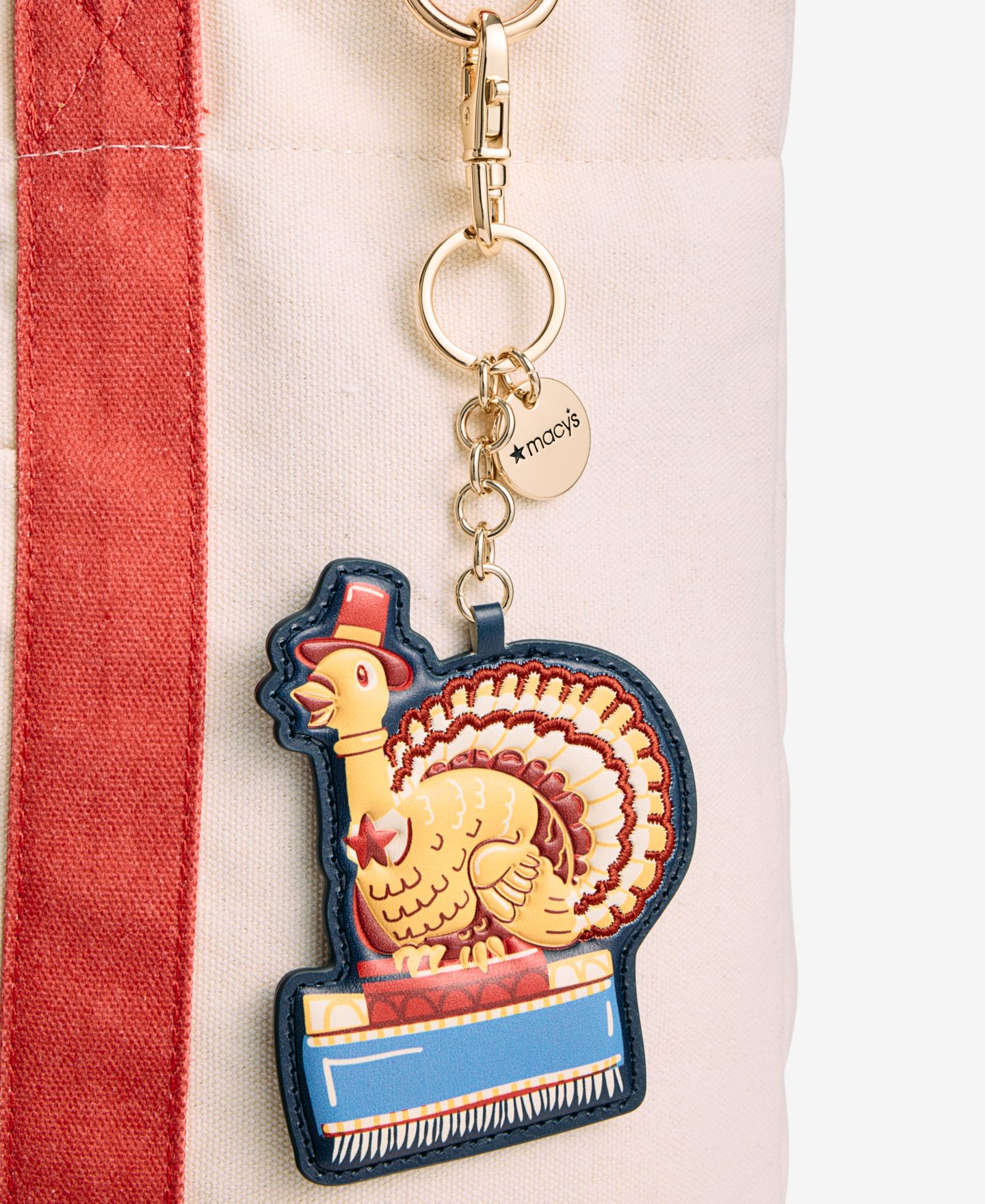 Женский брелок Macy's 100th Thanksgiving Day Parade Tom Turkey Bag Charm — фото 2