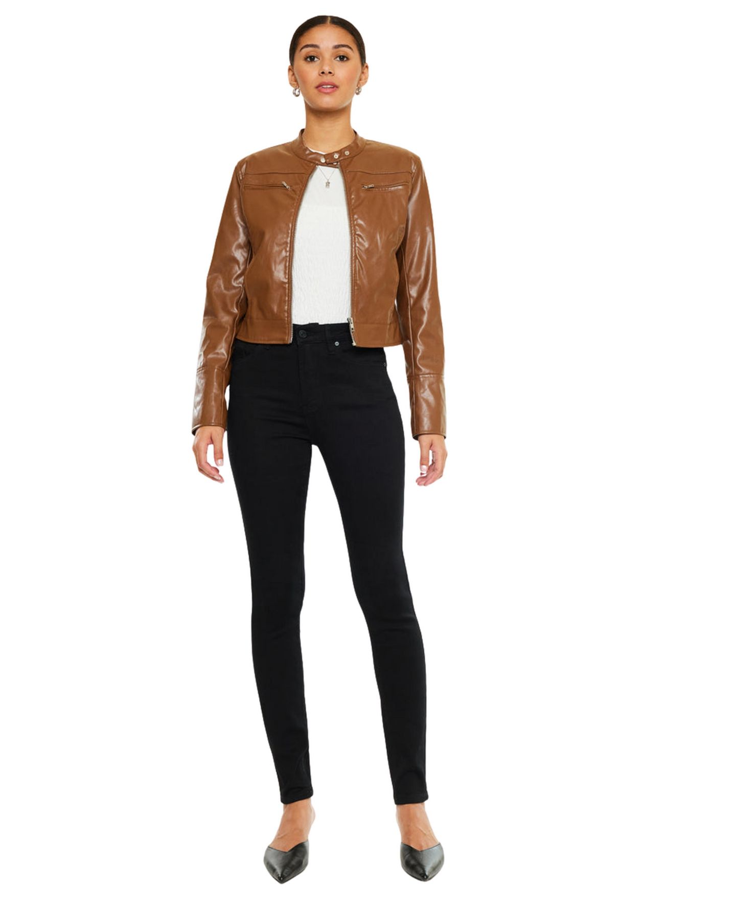 Женские джинсы KanCan Vanessa High Rise Super Skinny, цвет: Чёрный — фото 6