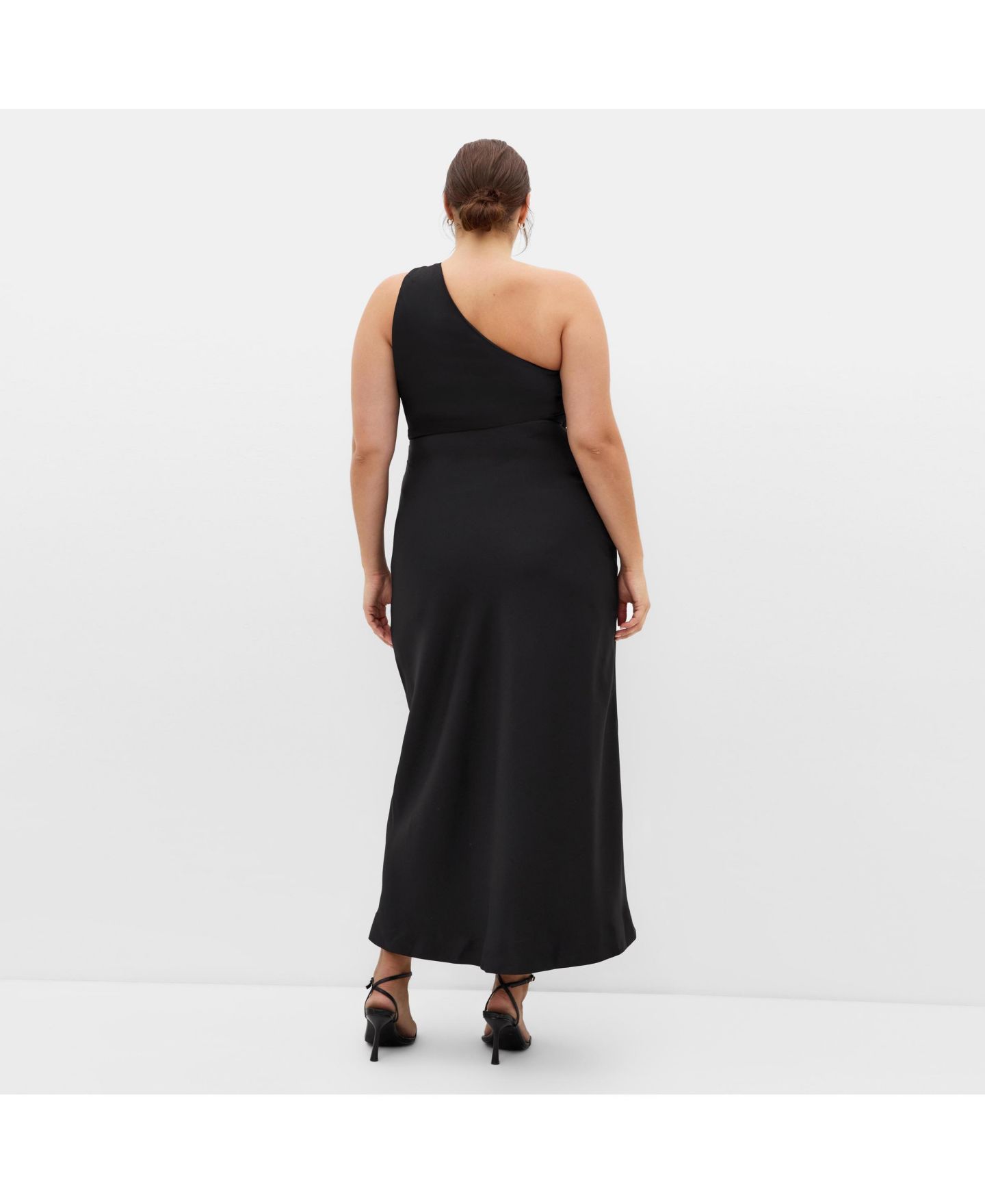 Женское платье CITY CHIC Joy One Shoulder Maxi, цвет: Чёрный — фото 2