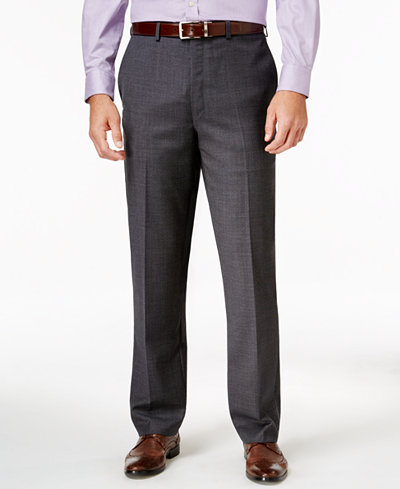 Lauren Ralph Lauren Men's Classic-Fit Tic-Pattern Wool Dress Pants