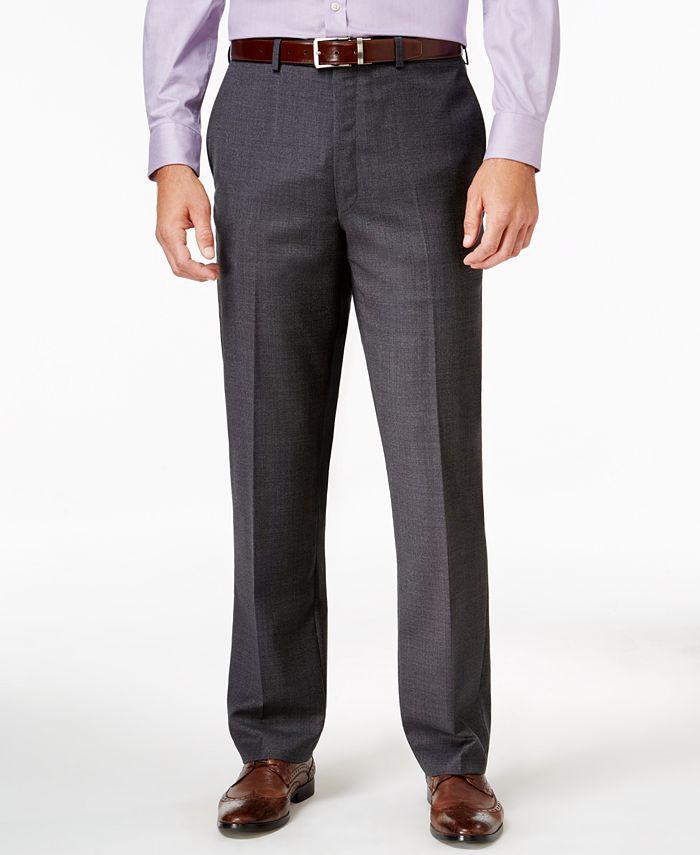 Lauren Ralph Lauren Men's Classic-Fit Tic-Pattern Wool Dress Pants - Macy's