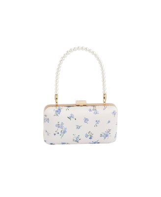 Women's Forget-Me-Not Pearl Handle Clutch