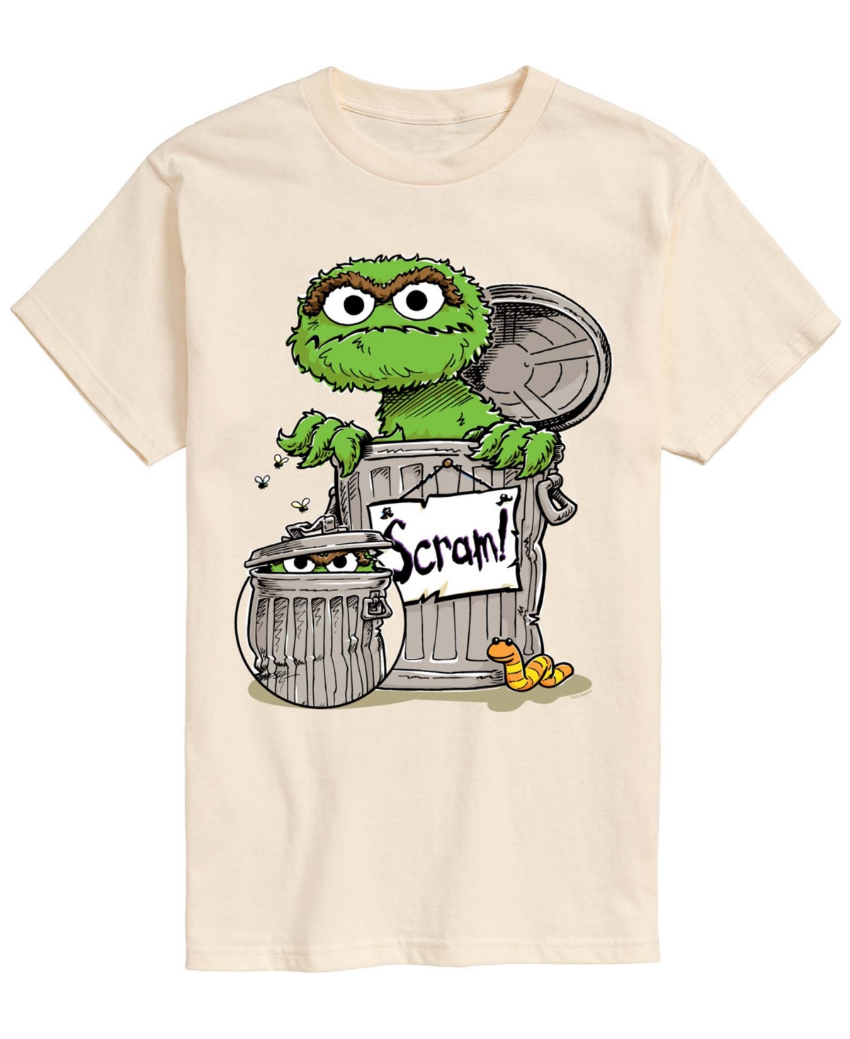 Airwaves Men's Sesame Street Oscar The Grouch Short-Sleeve Graphic T-Shirt