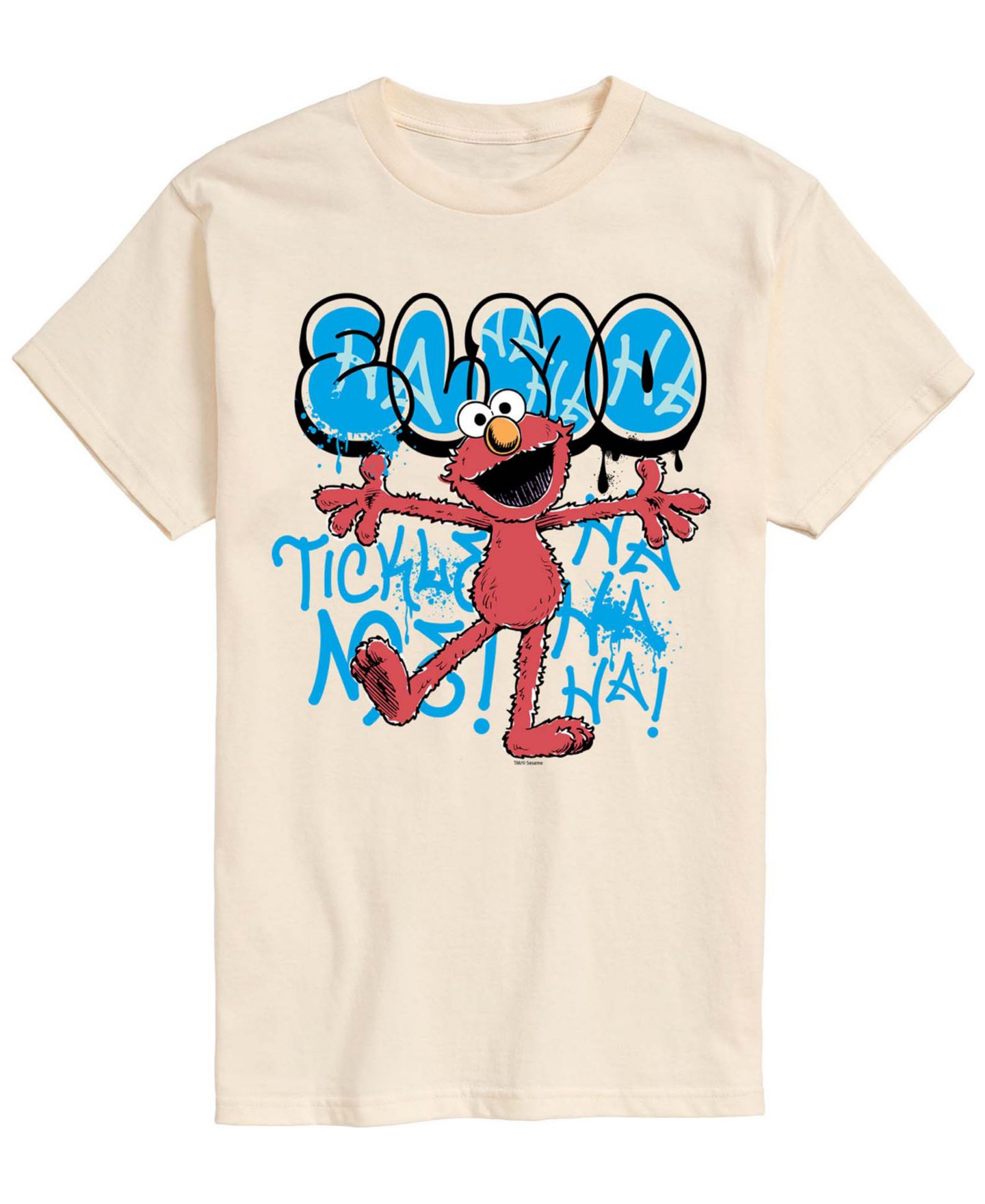 Мужская футболка AIRWAVES Sesame Street Streetwear Elmo Short-Sleeve Graphic, цвет: Кремовый — фото 1