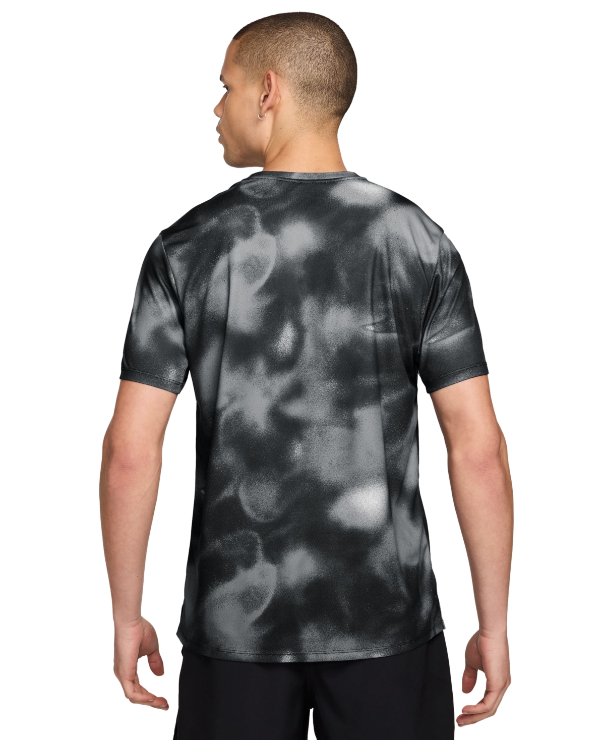Nike Men's Miler Dri-fit Crewneck Short-Sleeve Running T-Shirt