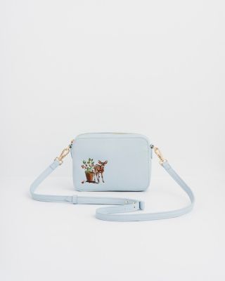 Women's Strawberry and Fawn Embroidered Camera Bag