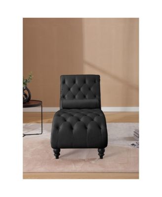 Classical Velvet Recliner Chair with Button Tufting