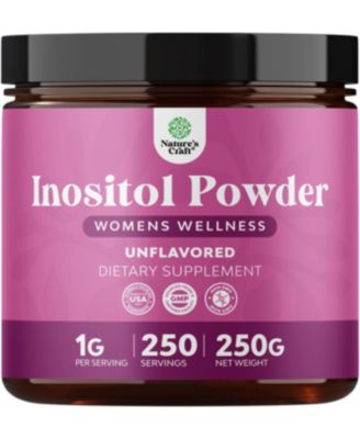 Natures Craft Myo Inositol and D Chiro Inositol Powder Hormone Balance and Ovarian Support Women s Wellness Non-gmo 250 Gram 26$