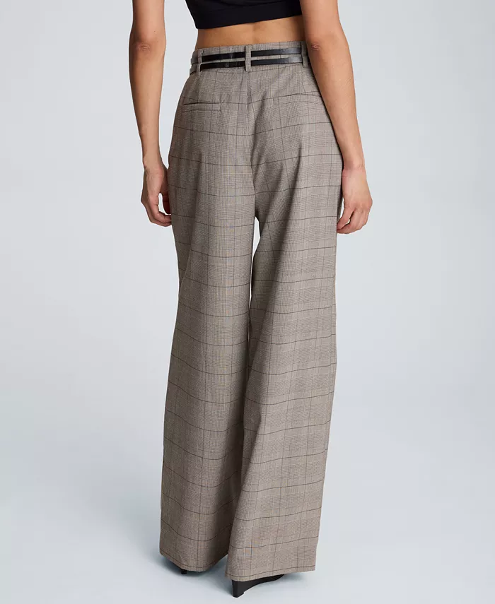 Women's Wide-Leg Double Belt Pants - thumbnail 7