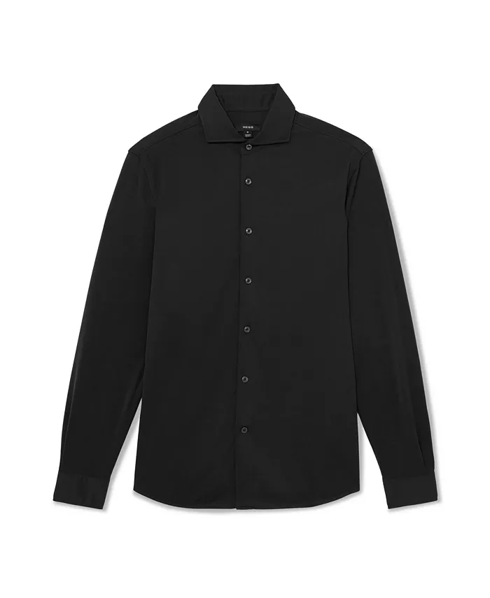 Men's Davaro Regular-Fit Stretch-Modal Cutaway-Collar Shirt - thumbnail 8