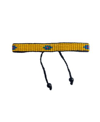 Sawa Sawa Summer Bluebell Warmth Bracelet with Accents - Yellow with blue accents