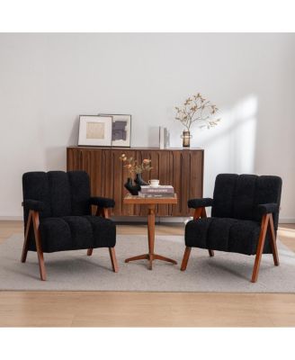 Mid-Century Modern Cloud-Shaped Accent Chairs, Set of 2