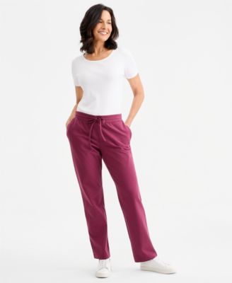Petite Mid-Rise Pull-On Pants, Petite & Petite Short