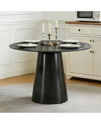 42-Inch Modern Round Dining Table for 4-6 People