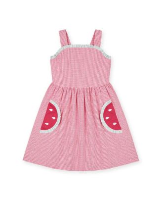 Florence Eiseman Toddler Girls Check Seersucker Dress With Watermelon 84$