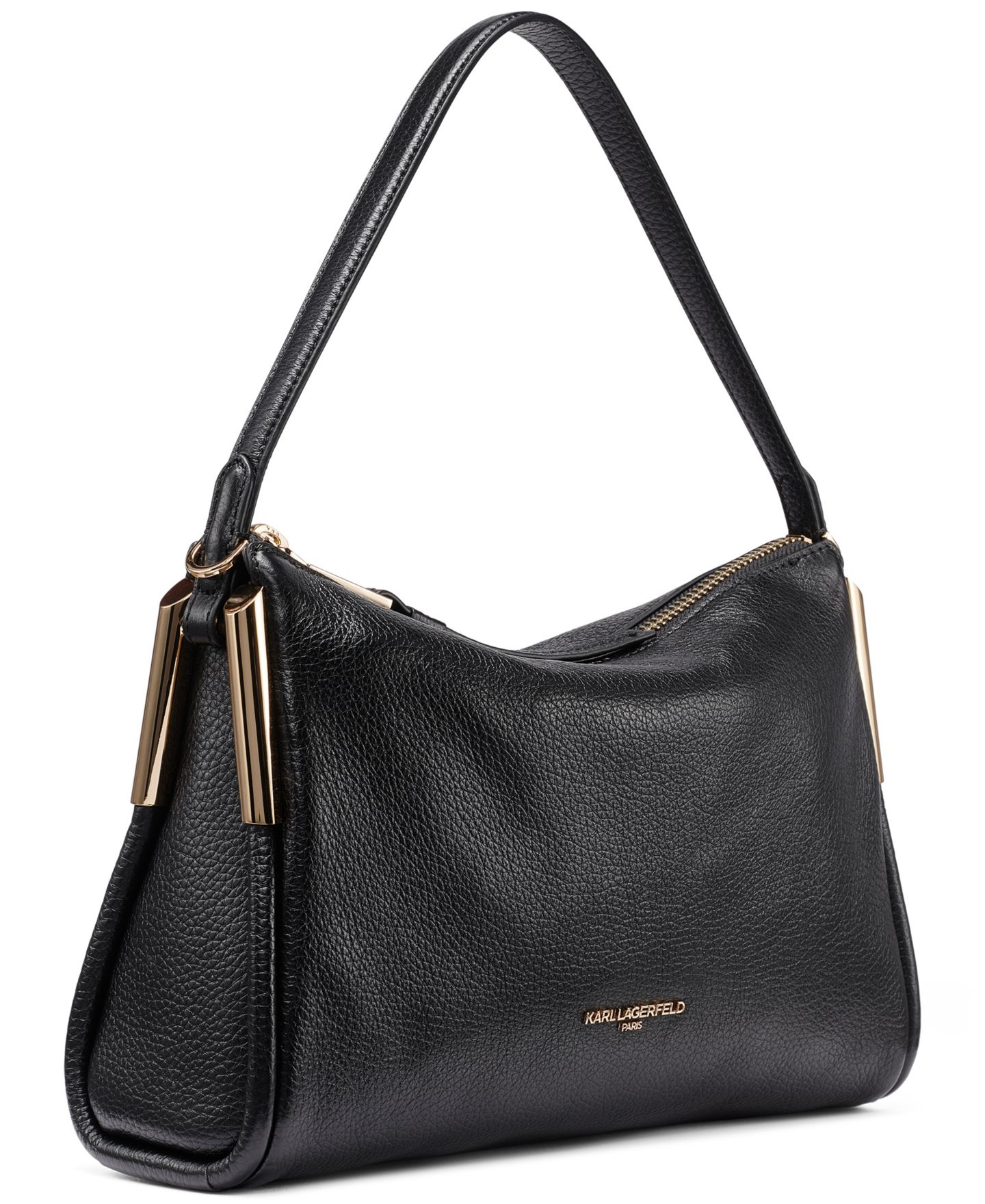 Женская сумка KARL LAGERFELD PARIS Valerie Small Crossbody Handbag, цвет: Чёрный / Золотой — фото 3