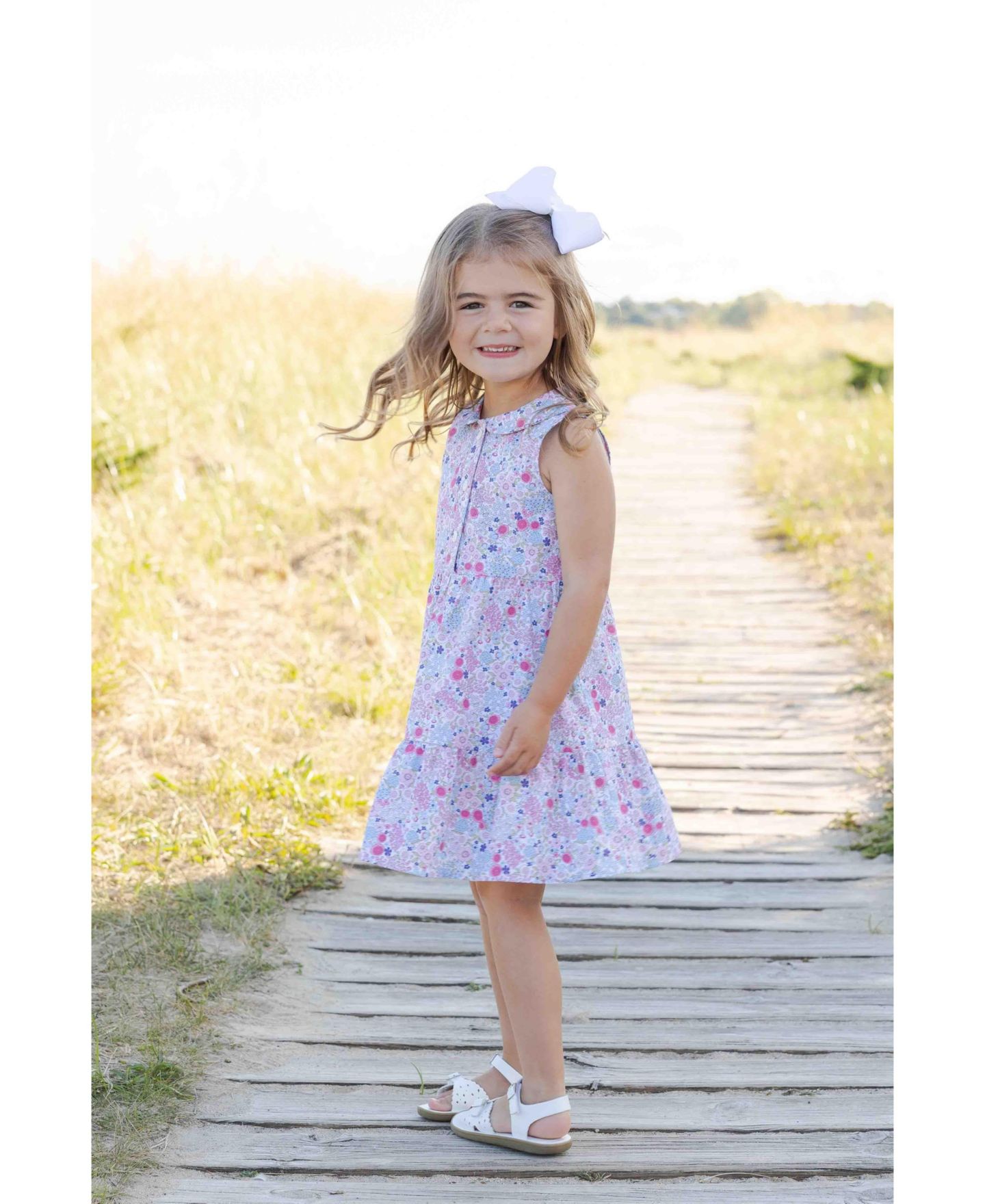 Платье Florence Eiseman Floral Print Dress для девочек — фото 5