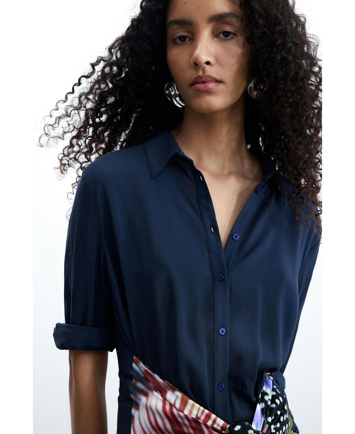 Desigual Women's Midi shirt dress view 6 — MAYCSS fashion products