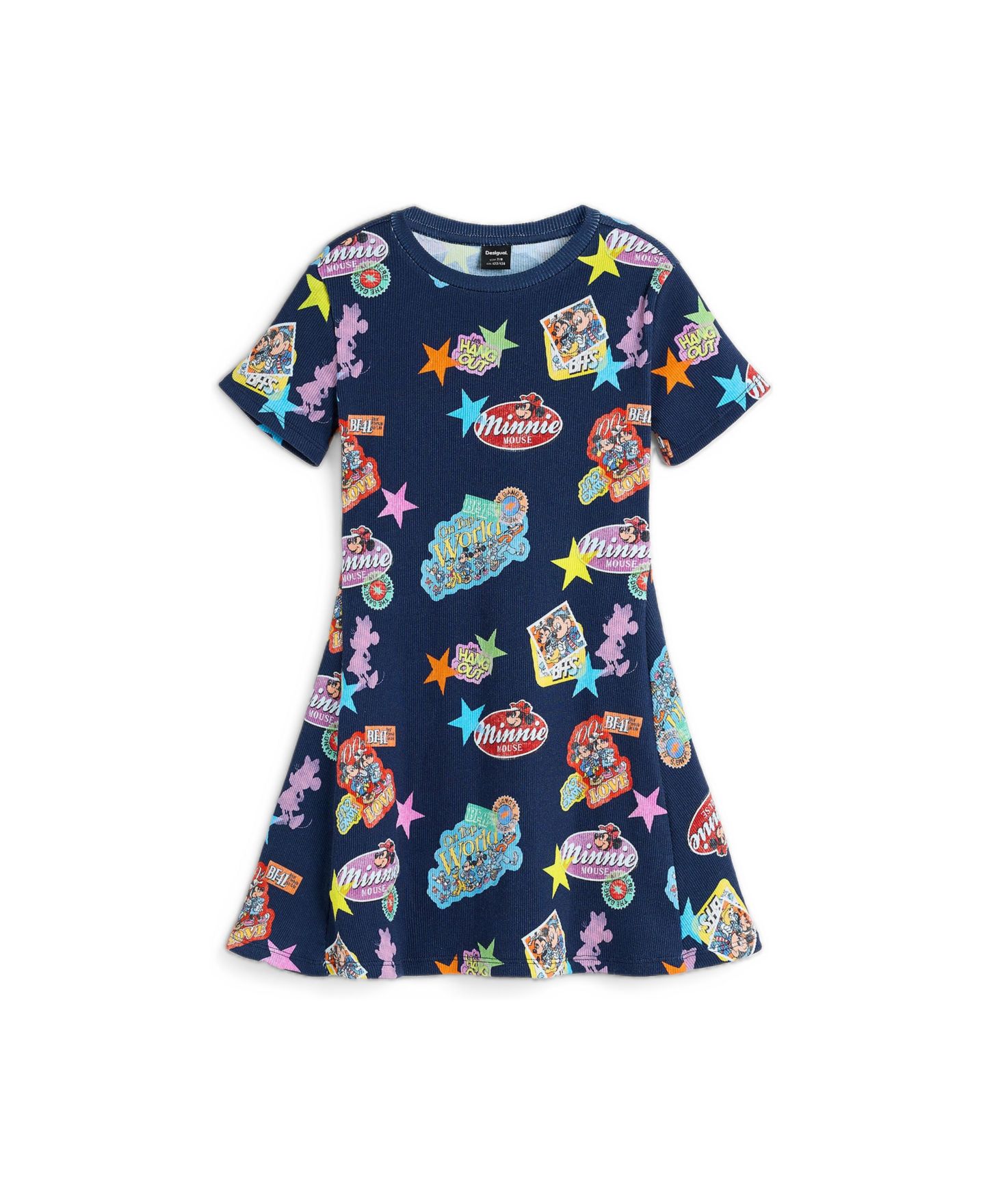 Платье Desigual 's Printed Minnie Mouse dress для девочек, цвет: Тёмно-синий — фото 3